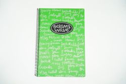 Nouvelle couche de plastique néon pour carnet Ocean Wave
