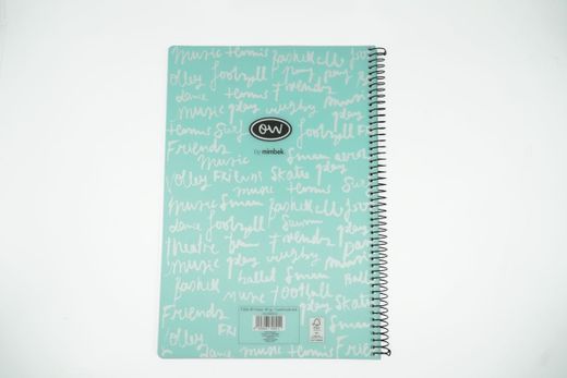 Cuaderno Ocean Wave's New pastel tapa plástico