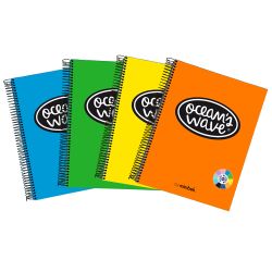 Cuaderno microperforado tapa plástico 150 hojas 80 grs