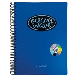 Cahier microperforé, couverture plastique, 150 feuilles, 80 g