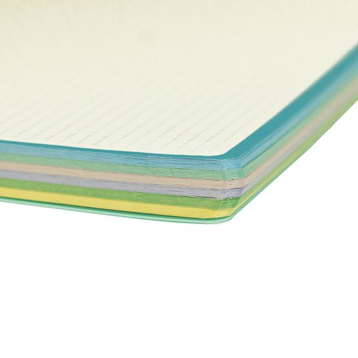 Cahier microperforé, couverture plastique, 150 feuilles, 80 g
