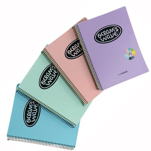 Cahier microperforé, couverture plastique, 150 feuilles, 80 g