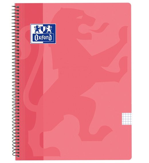 Caderno escolar oxford. Tampa de plástico, cores diferentes