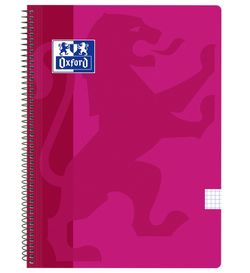 Caderno escolar oxford. Tampa de plástico, cores diferentes