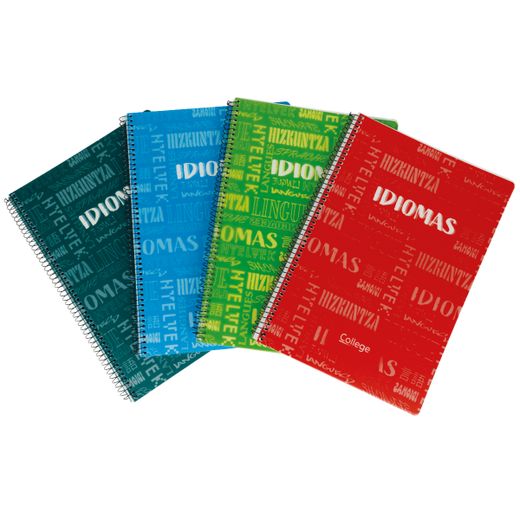 Cuaderno Tapa Polipropileno Folio 80h 90gr Materias Idiomas