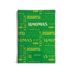 Cuaderno Tapa Polipropileno Folio 80h 90gr Materias Idiomas