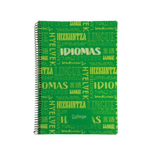 Cuaderno Tapa Polipropileno Folio 80h 90gr Materias Idiomas