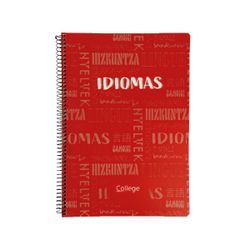 Cuaderno Tapa Polipropileno Folio 80h 90gr Materias Idiomas