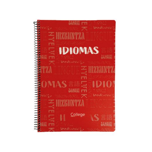 Cuaderno Tapa Polipropileno Folio 80h 90gr Materias Idiomas