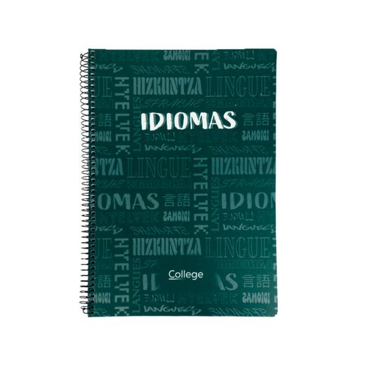 Cuaderno Tapa Polipropileno Folio 80h 90gr Materias Idiomas