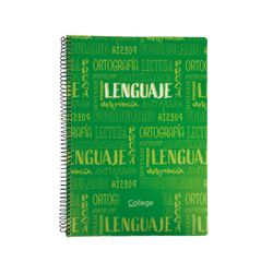 Cuaderno Tapa Polipropileno Folio 80h 90gr Materias Lenguaje