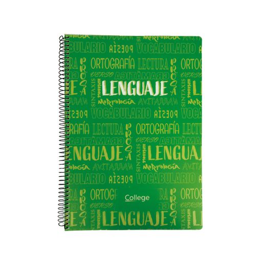 Cuaderno Tapa Polipropileno Folio 80h 90gr Materias Lenguaje