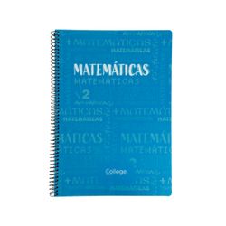Cuaderno Tapa Polipropileno Folio 80h 90gr Materias Matemáticas