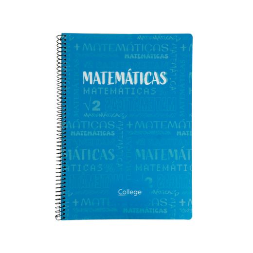 Cuaderno Tapa Polipropileno Folio 80h 90gr Materias Matemáticas
