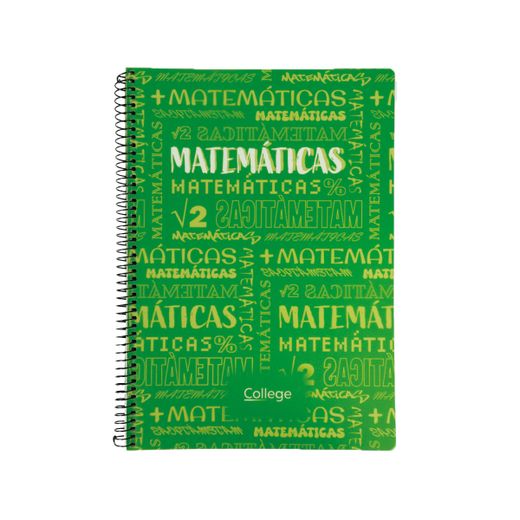 Cuaderno Tapa Polipropileno Folio 80h 90gr Materias Matemáticas
