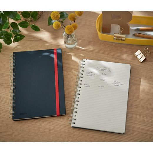 Caderno aconchegante fio leitz. capas duras