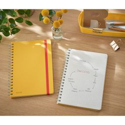 Caderno aconchegante fio leitz. capas duras