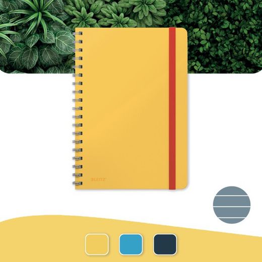 Caderno aconchegante fio leitz. capas duras