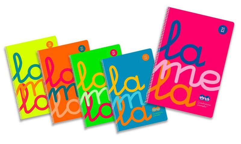 Cuadernos lamela tamańo folio tapa plástico. Surtidos