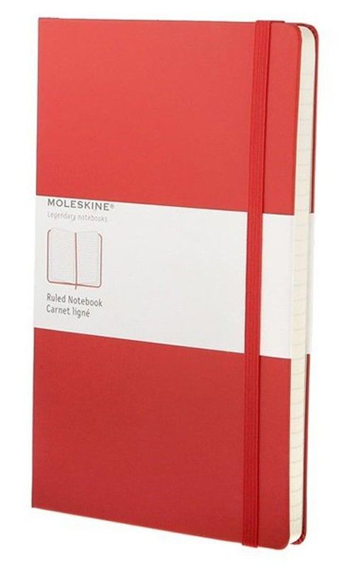 Carnets rouges à couverture rigide Moleskine