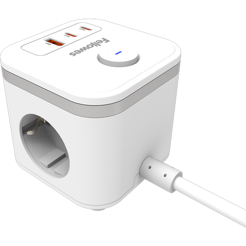 Cubo Multienchufe Blanco