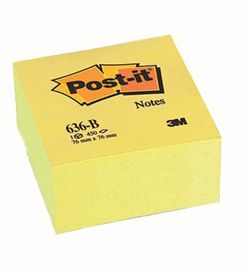 Cubos de post-it de 76 x 76 mm. 450 folhas