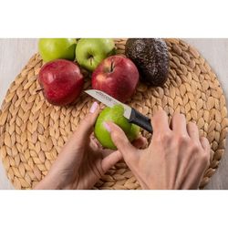 Couteau d'office couleur noire série Nova 80 mm