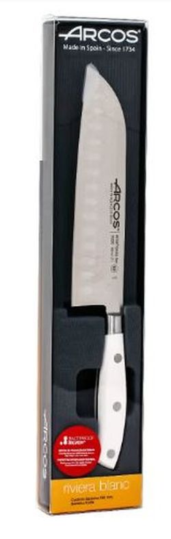 Couteau Santoku série Rivera Blanc 180 mm