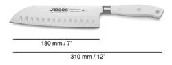 Couteau Santoku série Rivera Blanc 180 mm