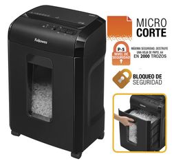 Destruidor 10M de Fellowes. Microcorte 2 x 12 mm