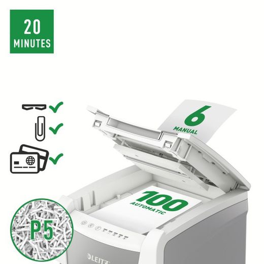 Leitz iq autofeed 100 p5 triturador automático