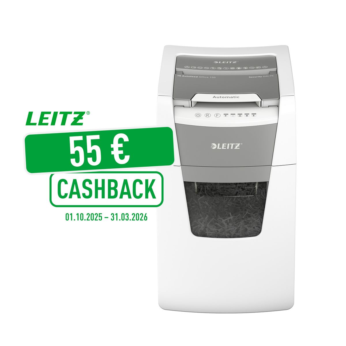 Destructora automática leitz iq autofeed 150 p5