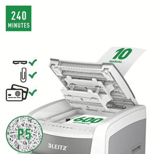 Destructora automática leitz iq autofeed 600 pro p5