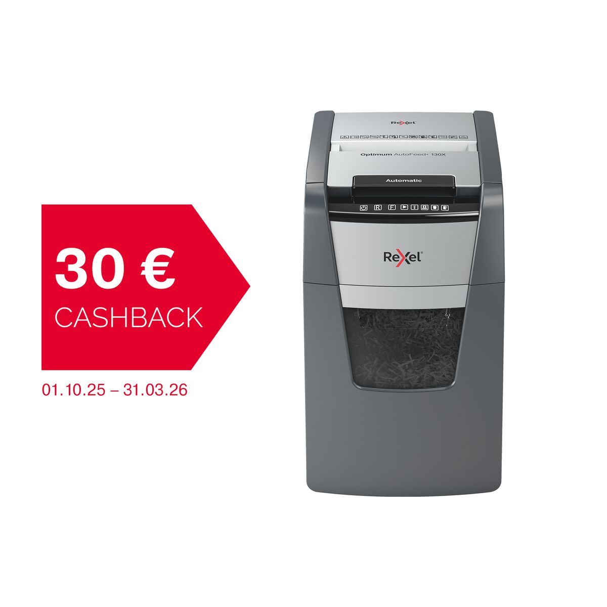 Destructora automática optimum autofeed 130x