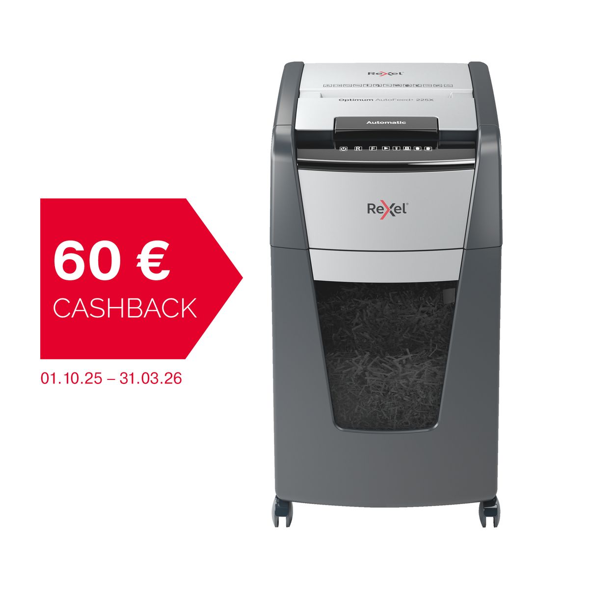 Destructora automática optimum autofeed 225x