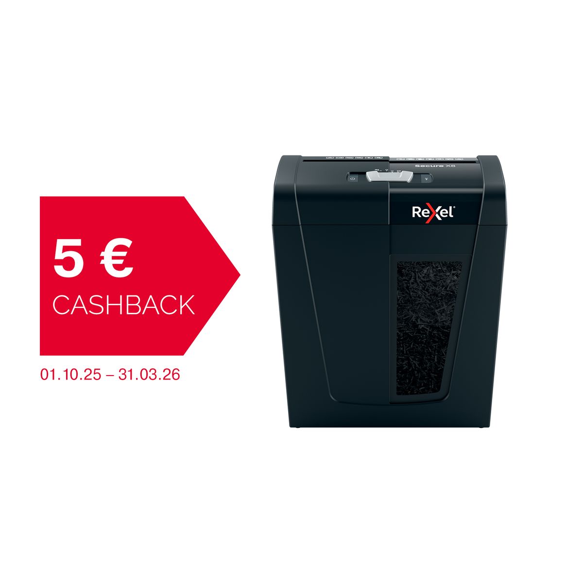 Destructora Secure X8 Rexel. Corte partículas P-4