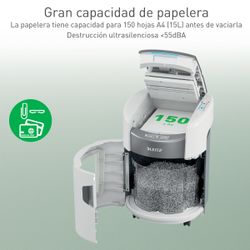 Destructora de papel Leitz IQ OptiMax Autofeed Home Office 150 P4