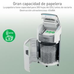Destructora de papel Leitz IQ OptiMax Autofeed Office 300 P4