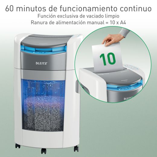 Destructora de papel Leitz IQ OptiMax Autofeed Office 300 P4