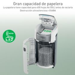 Destructora de papel Leitz IQ OptiMax Autofeed Office Pro 600 P5