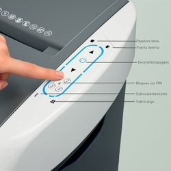 Destructora de papel Leitz IQ OptiMax Autofeed Office Pro 600 P5