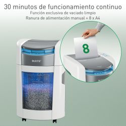 Destructora de papel Leitz IQ OptiMax Autofeed Pequeña Oficina 200 P4