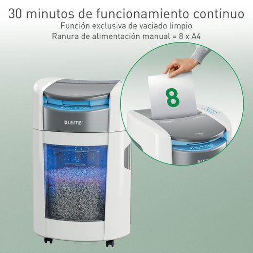 Destructora de papel Leitz IQ OptiMax Autofeed Pequeña Oficina 200 P4