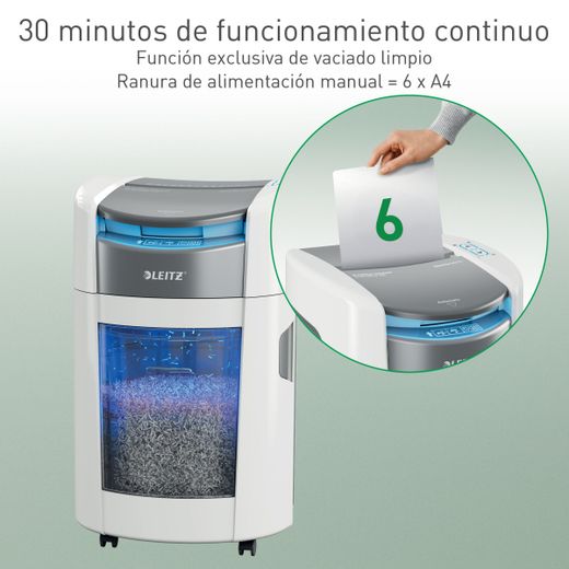 Destructora de papel Leitz IQ OptiMax Autofeed Small Office 200 P5