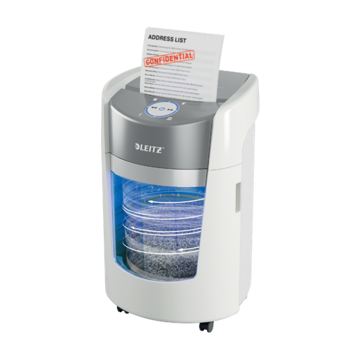 Destructora de Papel Leitz IQ OptiMax Small Office 350. 83590000. Con giro de papelera