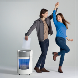 Destructora de Papel Leitz IQ OptiMax Small Office 350. 83590000. Con giro de papelera