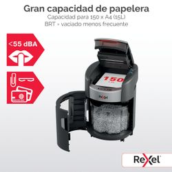 Destructora de papel Rexel ShredMax AutoFeed+ 150X P4