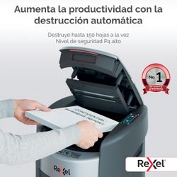 Destructora de papel Rexel ShredMax AutoFeed+ 150X P4