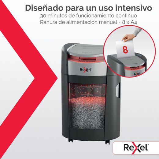 Destructora de papel Rexel ShredMax AutoFeed+ 200X P4
