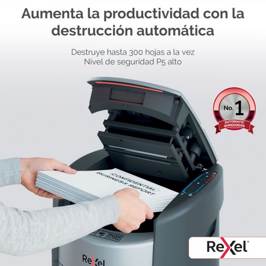 Destructora de papel Rexel ShredMax AutoFeed+ 300M P5
